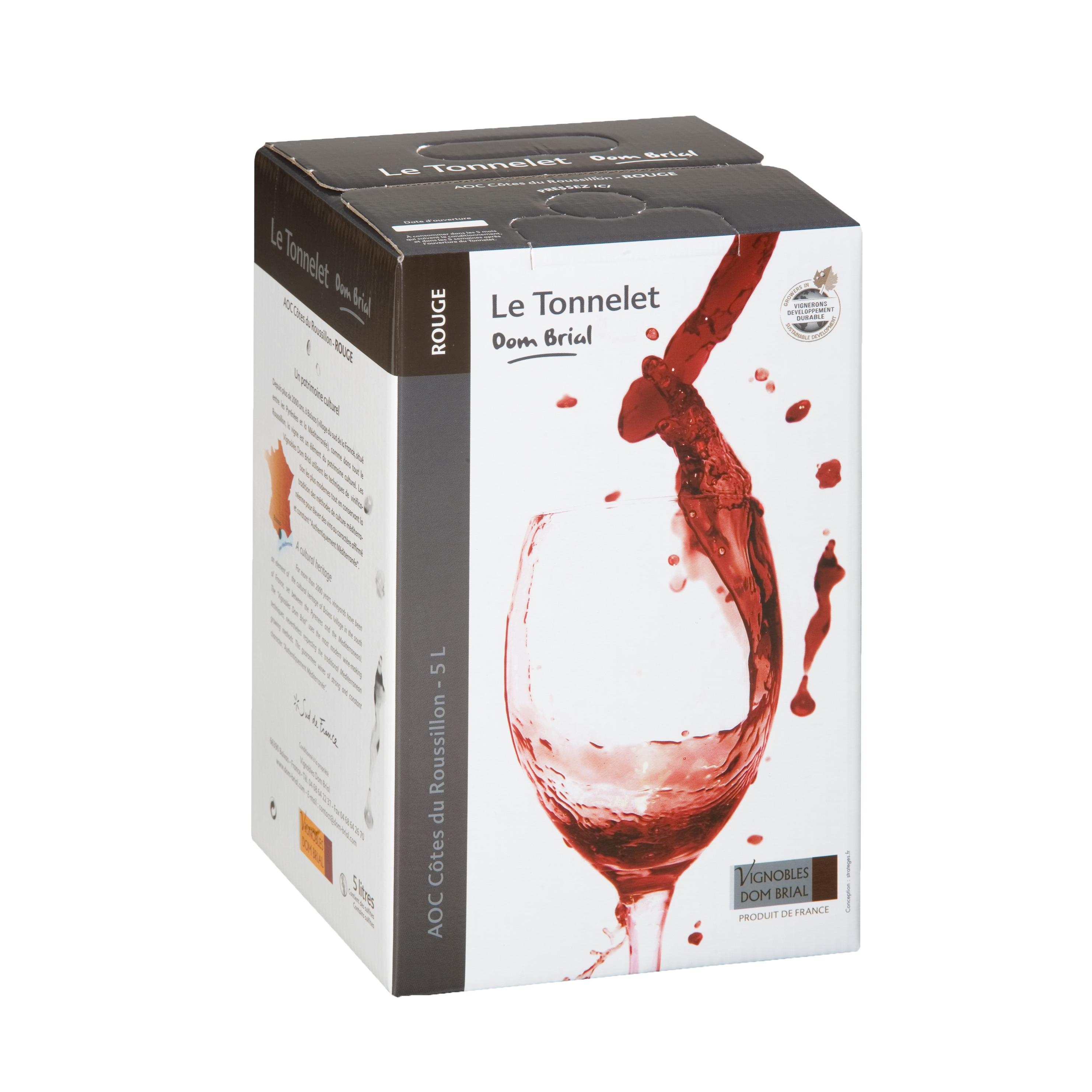 Dom Brial - Fontaine à vin - vin Rouge AOC - 5L - Domaines du