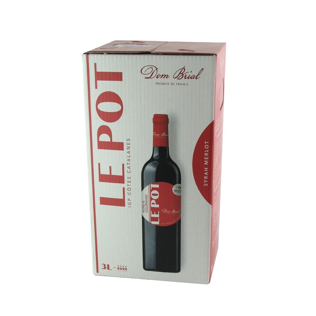 Dom Brial - Fontaine à vin - Le Pot vin Rouge - 3L - Domaines du Roussillon